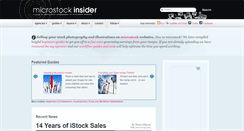 Desktop Screenshot of microstockinsider.com